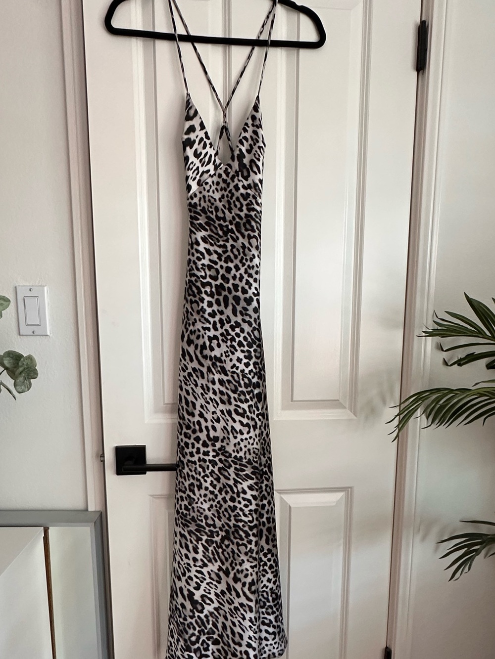Zara Black and White Animal Print Maxi Dress (size S) NWT - Picture 2 of 5